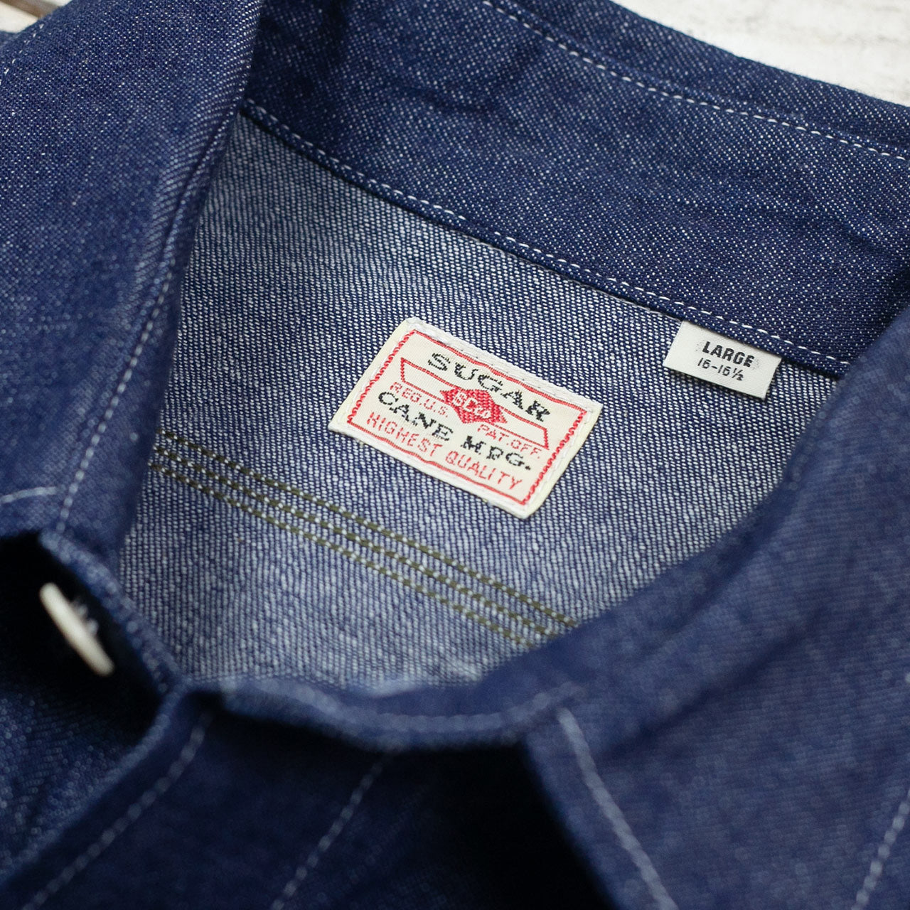 SC27852 Blue Denim L/S Work Shirt Indigo