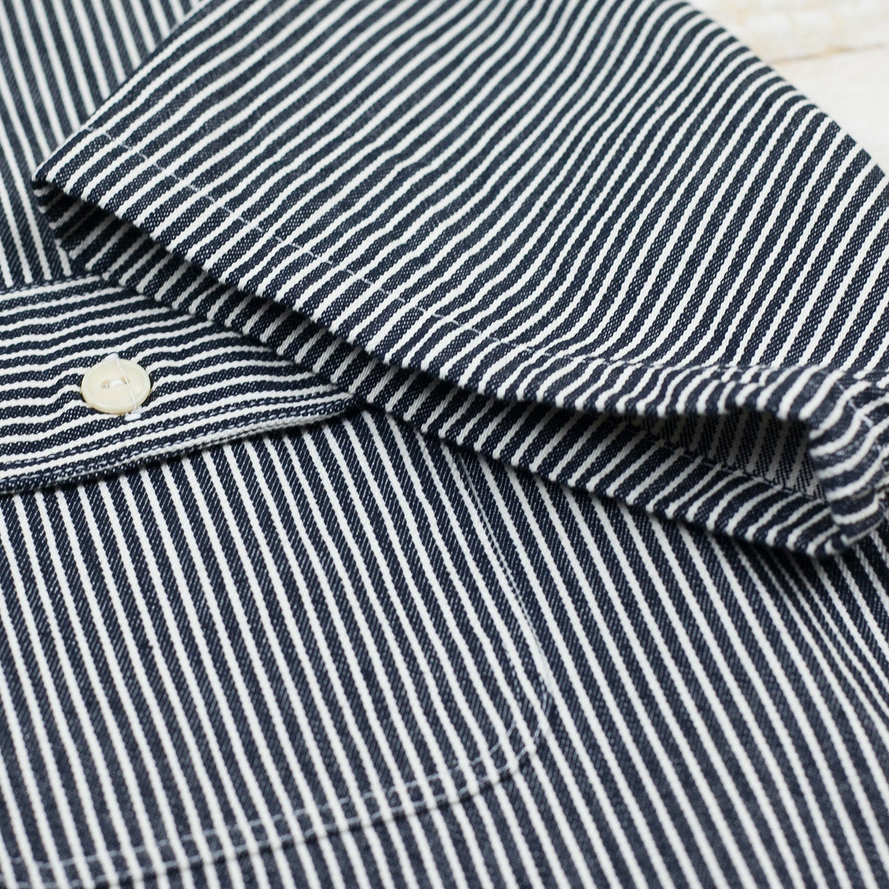 SC37944 Hickory Stripe Work S/S Shirt