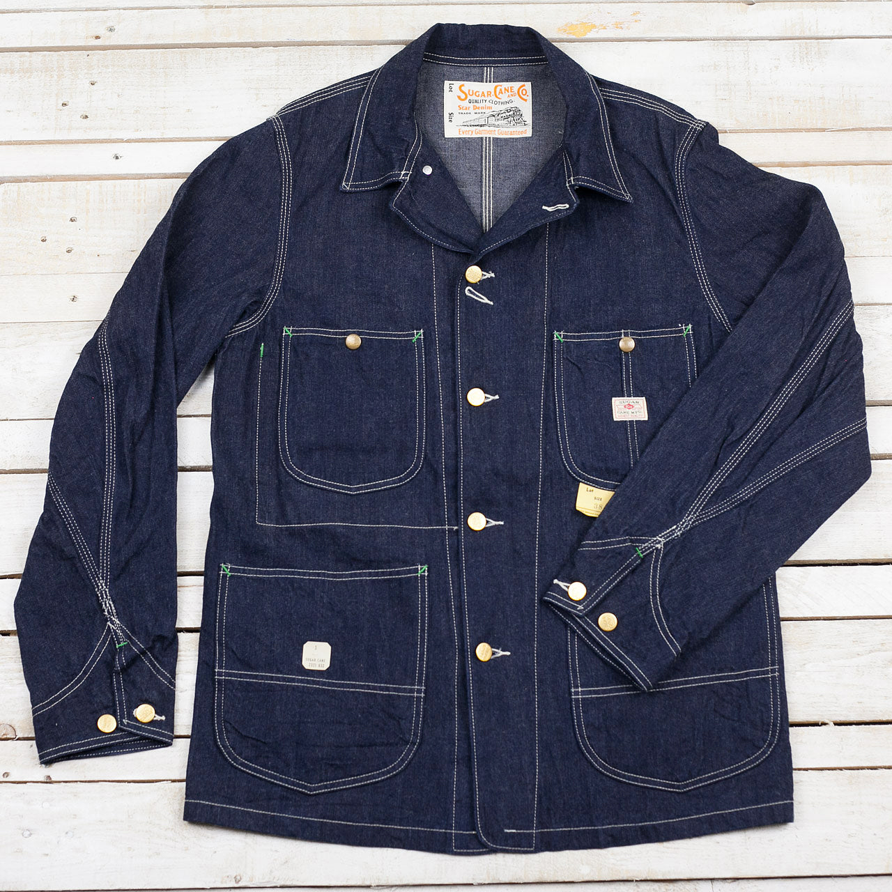11oz Denim Work Coat Rinsed
