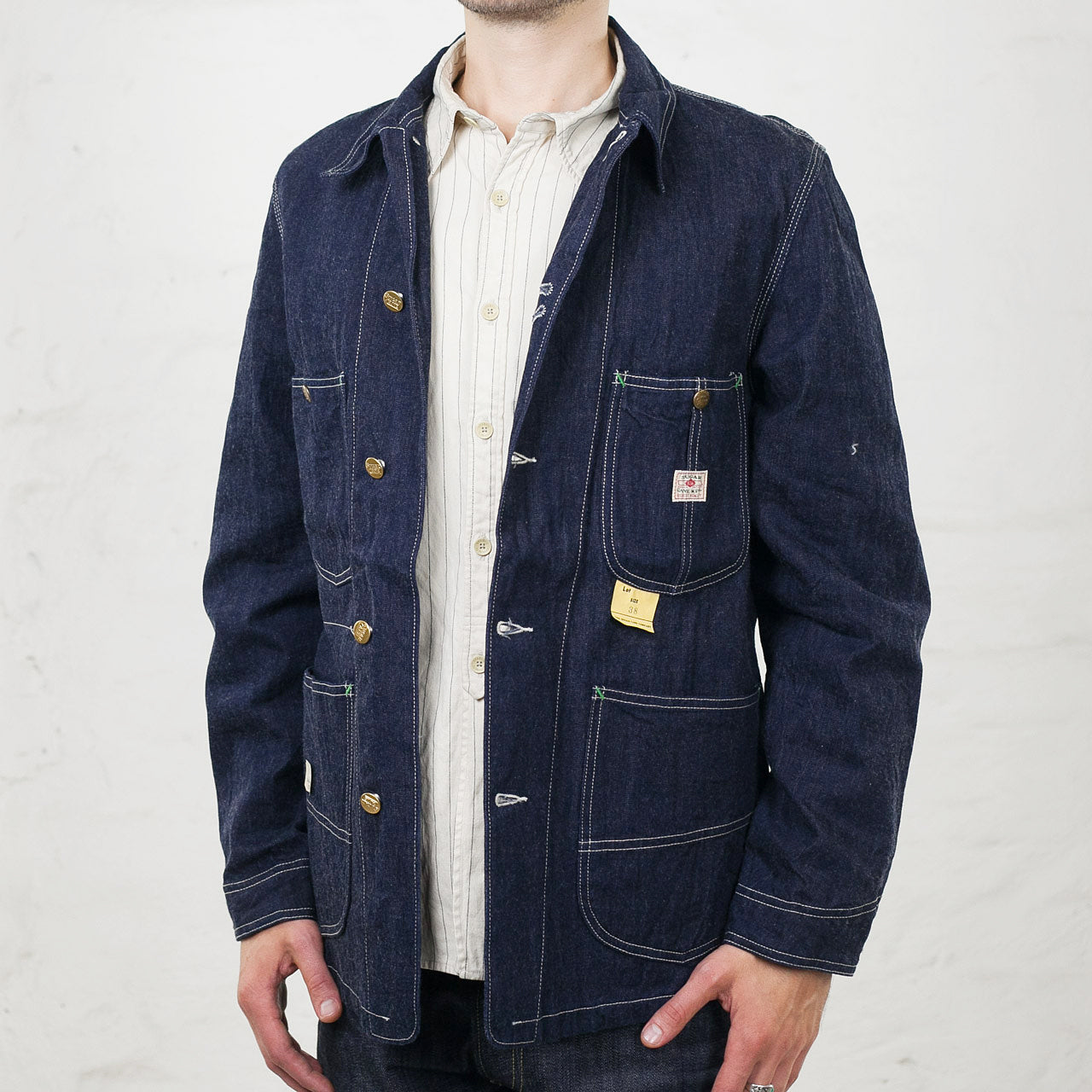 11oz Denim Work Coat Rinsed