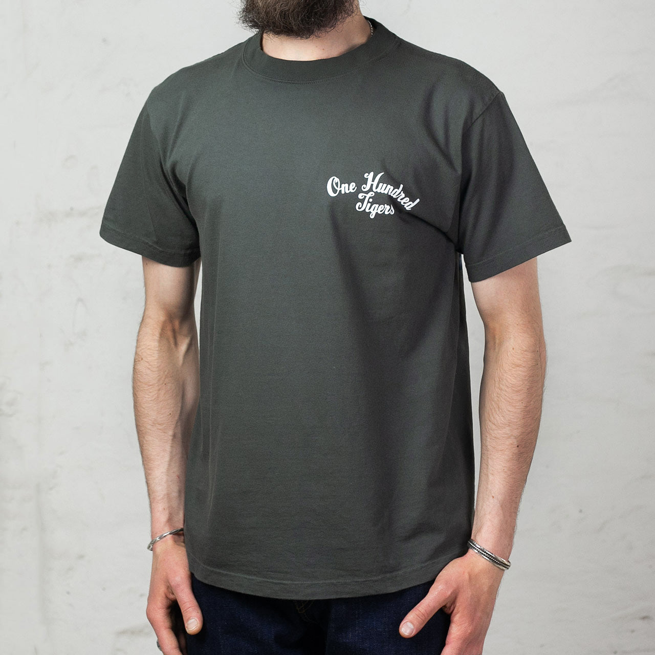 One Hundred Tigers T-Shirt Schwarz