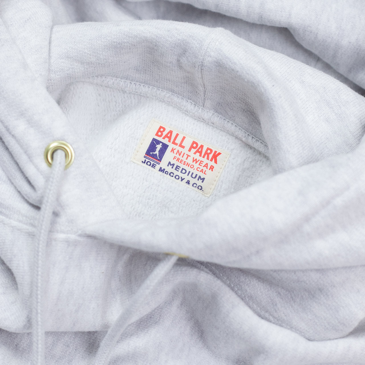Heavyweight Hooded Sweatshirt Silver Grey
