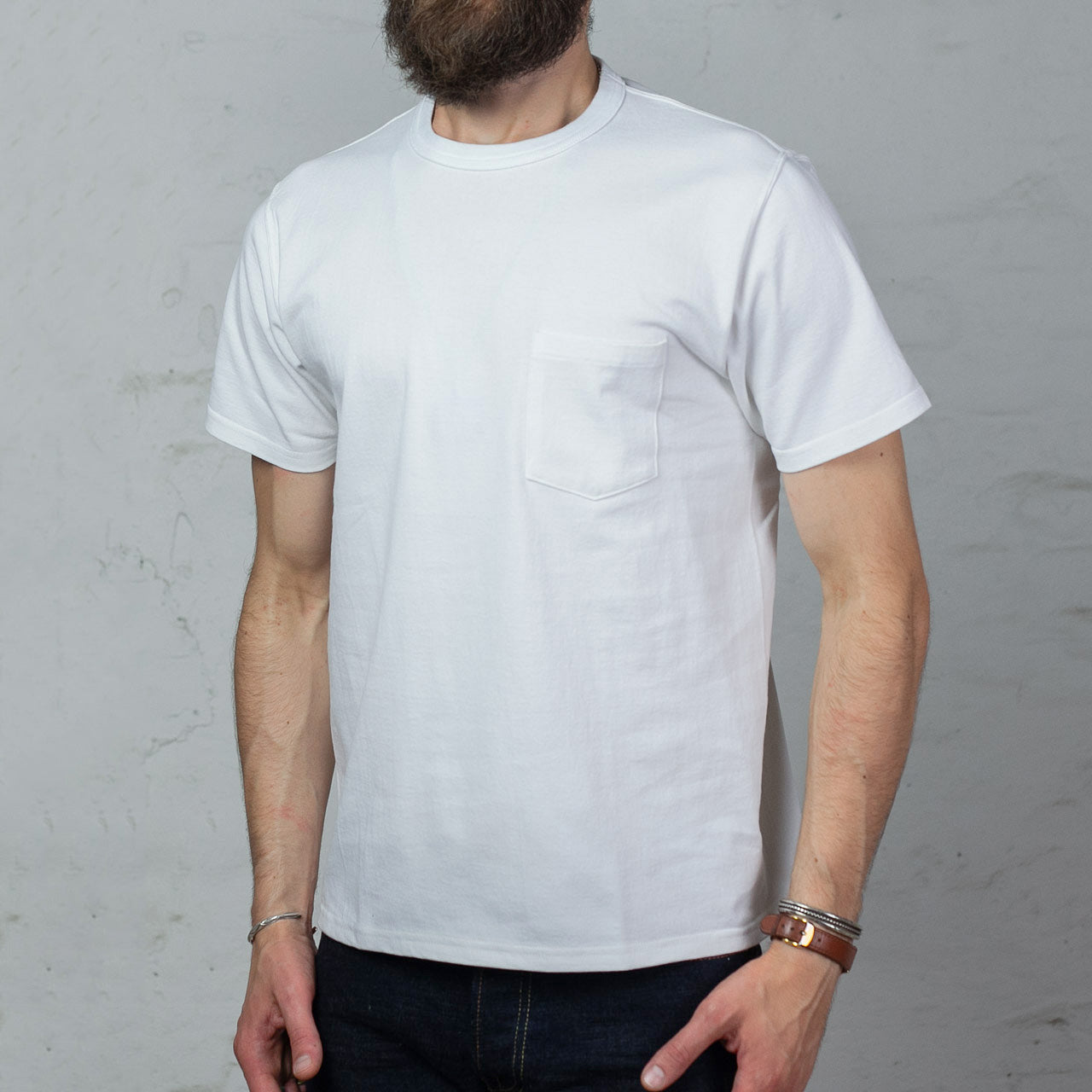 Joe McCoy Pocket Tee Weiß