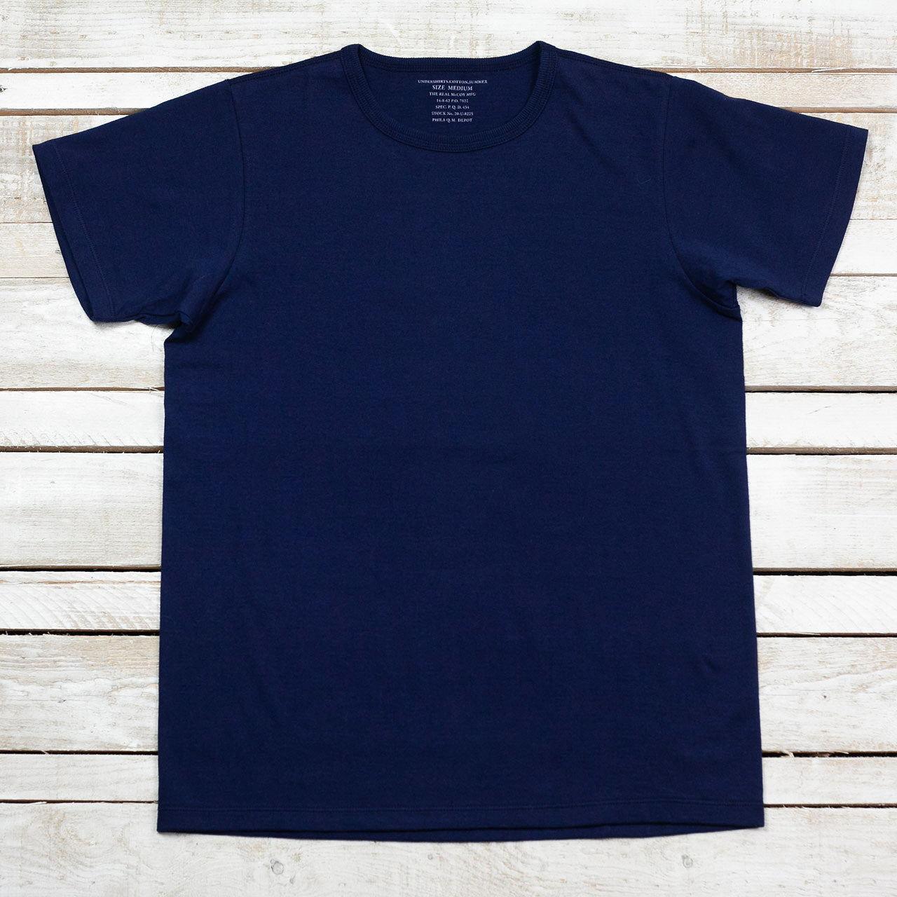 Undershirt Cotton Summer Navy