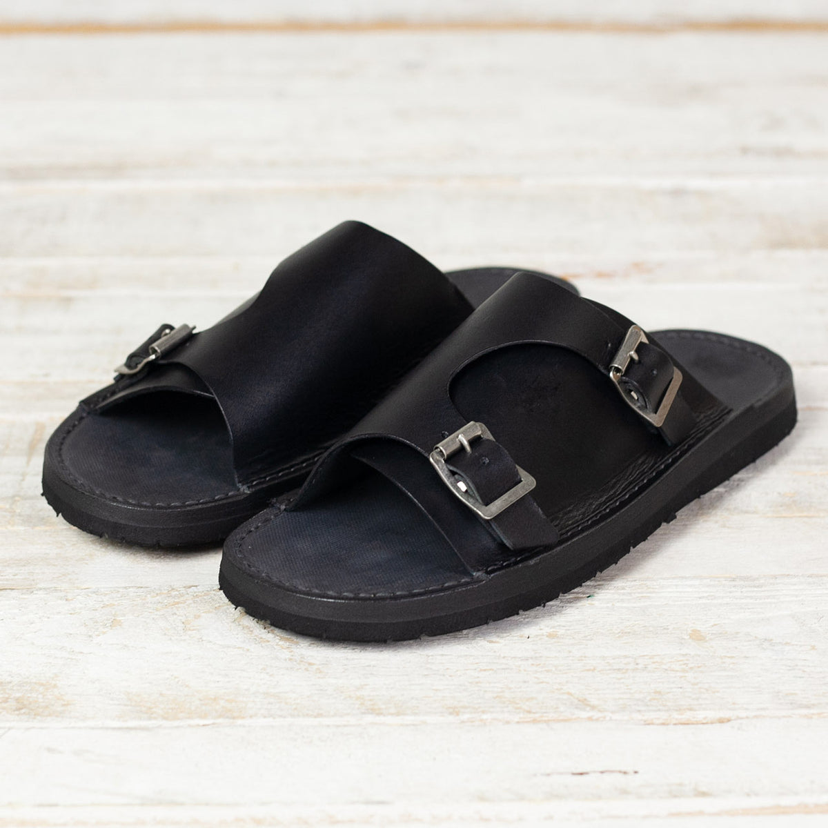 TOKYOSANDAL Double Monk Sandal Black