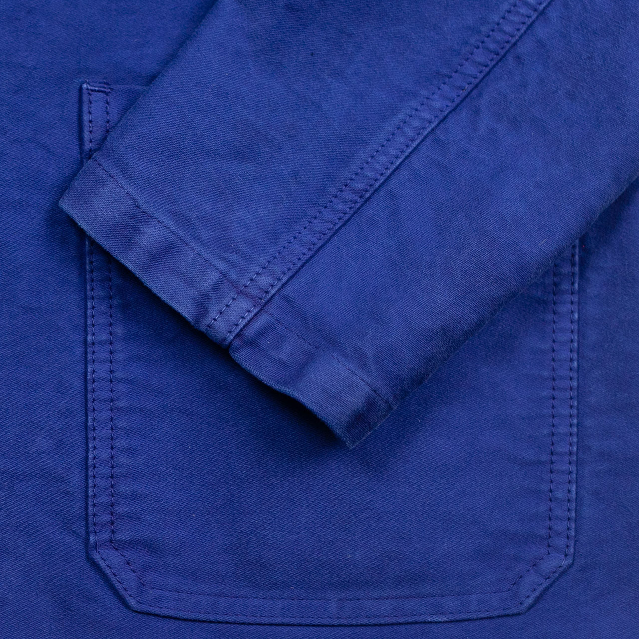 French Moleskin Jacket Hydrone Blau