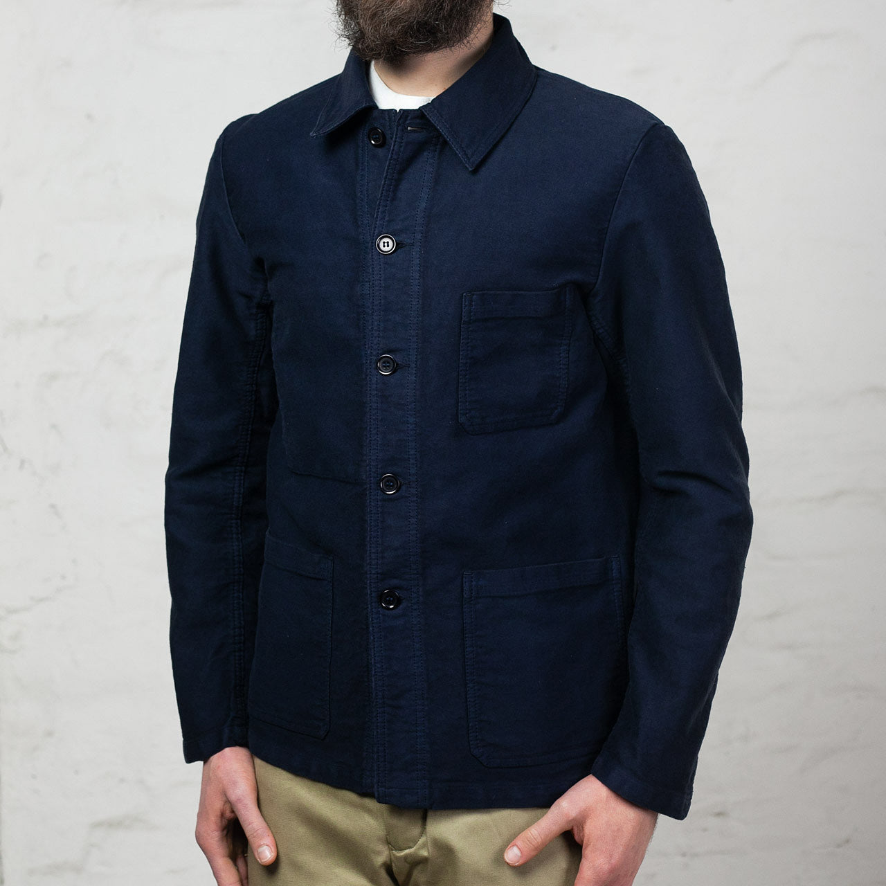 French Moleskin Jacket Navy