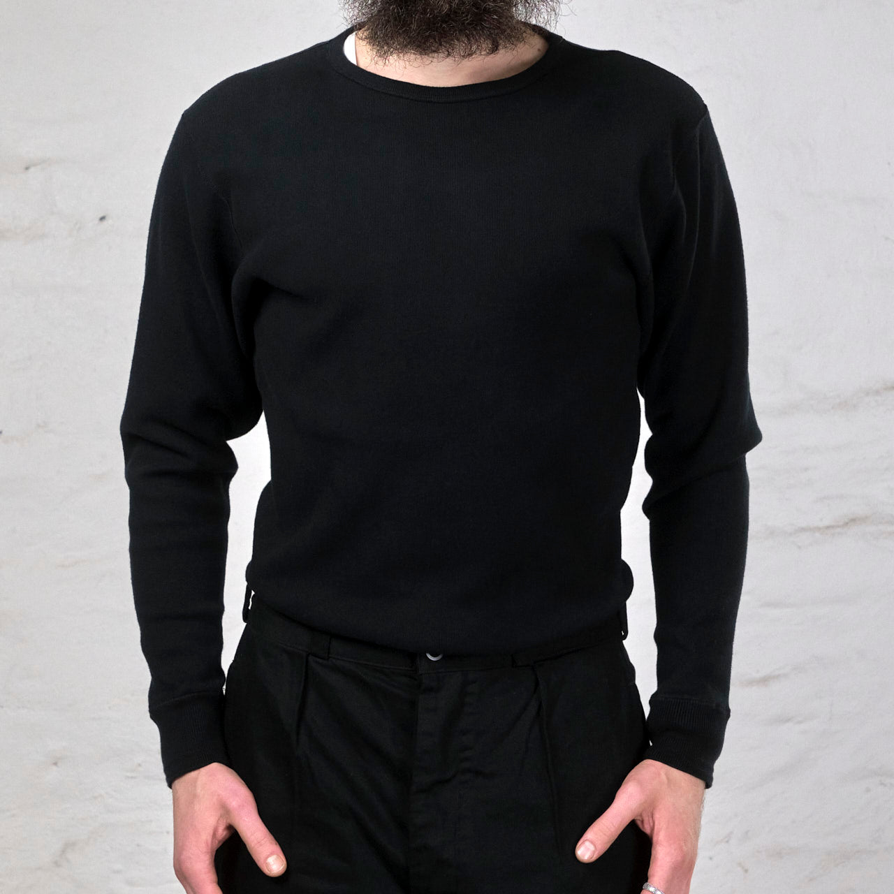 Crew Neck Amish Under Wear Schwarz