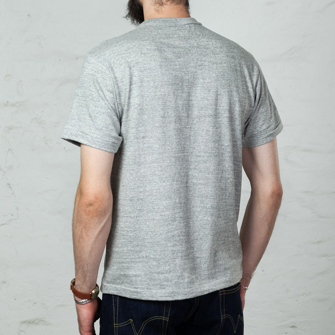 Lot 4601 Round Neck T-Shirt Grau Meliert