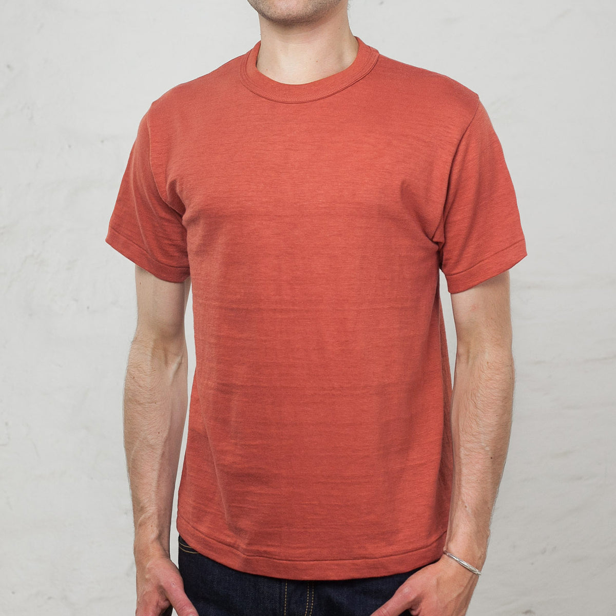 Warehouse & Co. Lot 4601 Round Neck T-Shirt Salmon