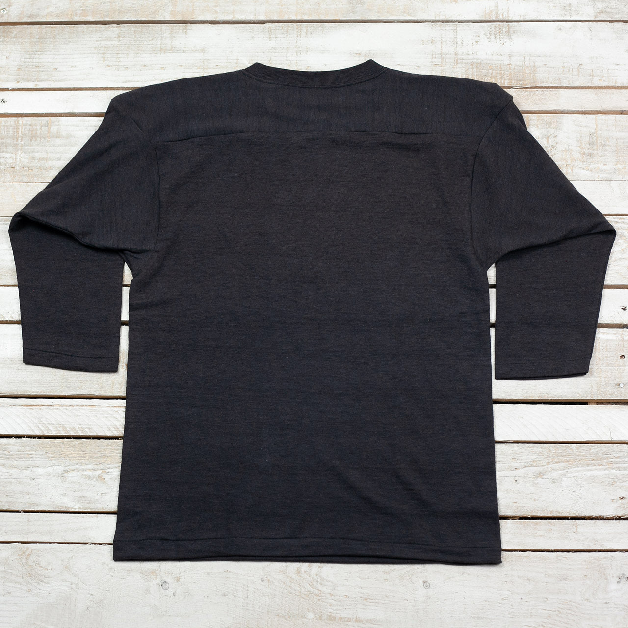 Lot 4063 Three Quarter Football Tee Schwarz