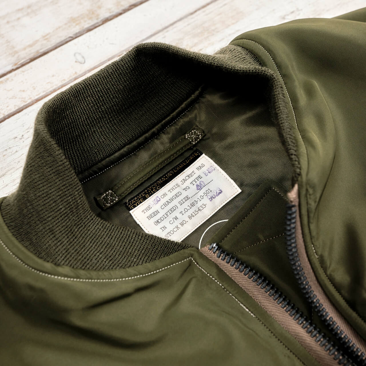 BR15323 B-15C MOD Flight Jacket Oliv