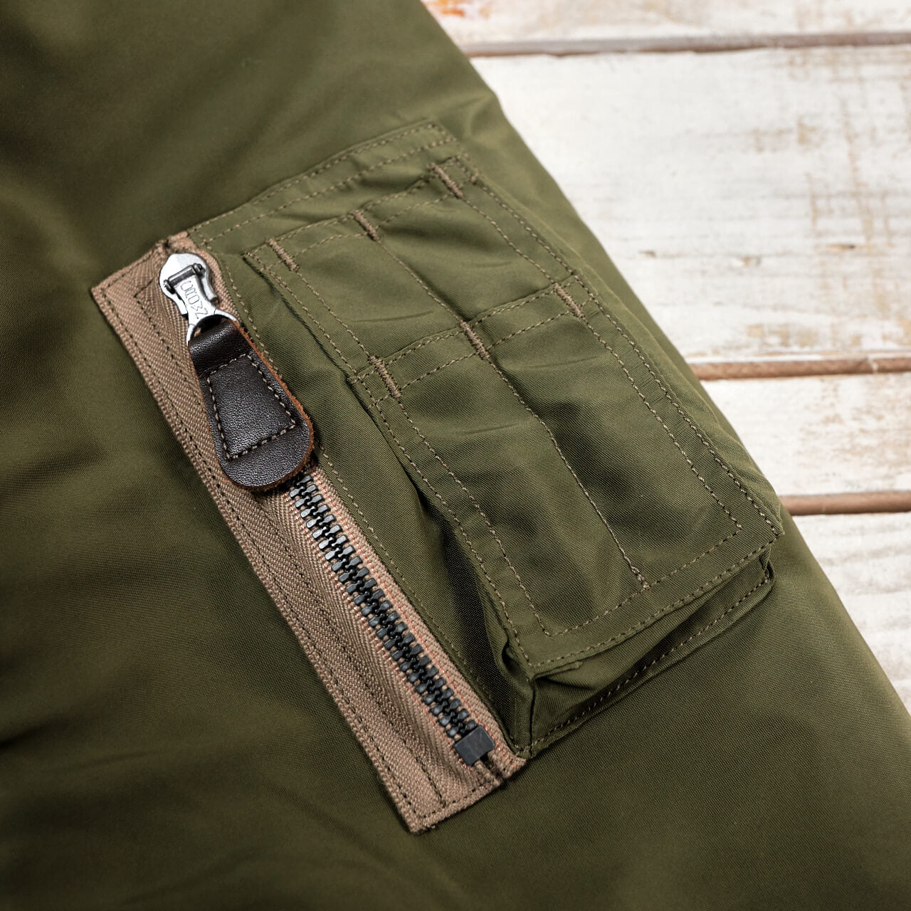BR15323 B-15C MOD Flight Jacket Oliv