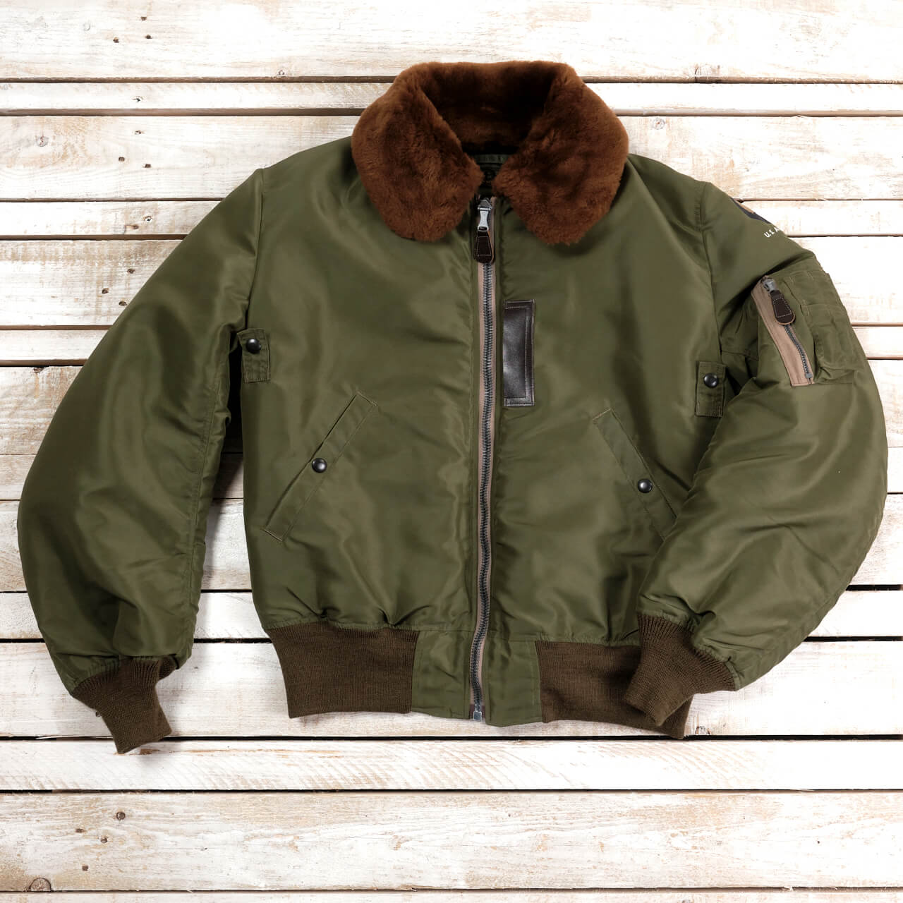 BR15321 B-15C Flight Jacket Oliv