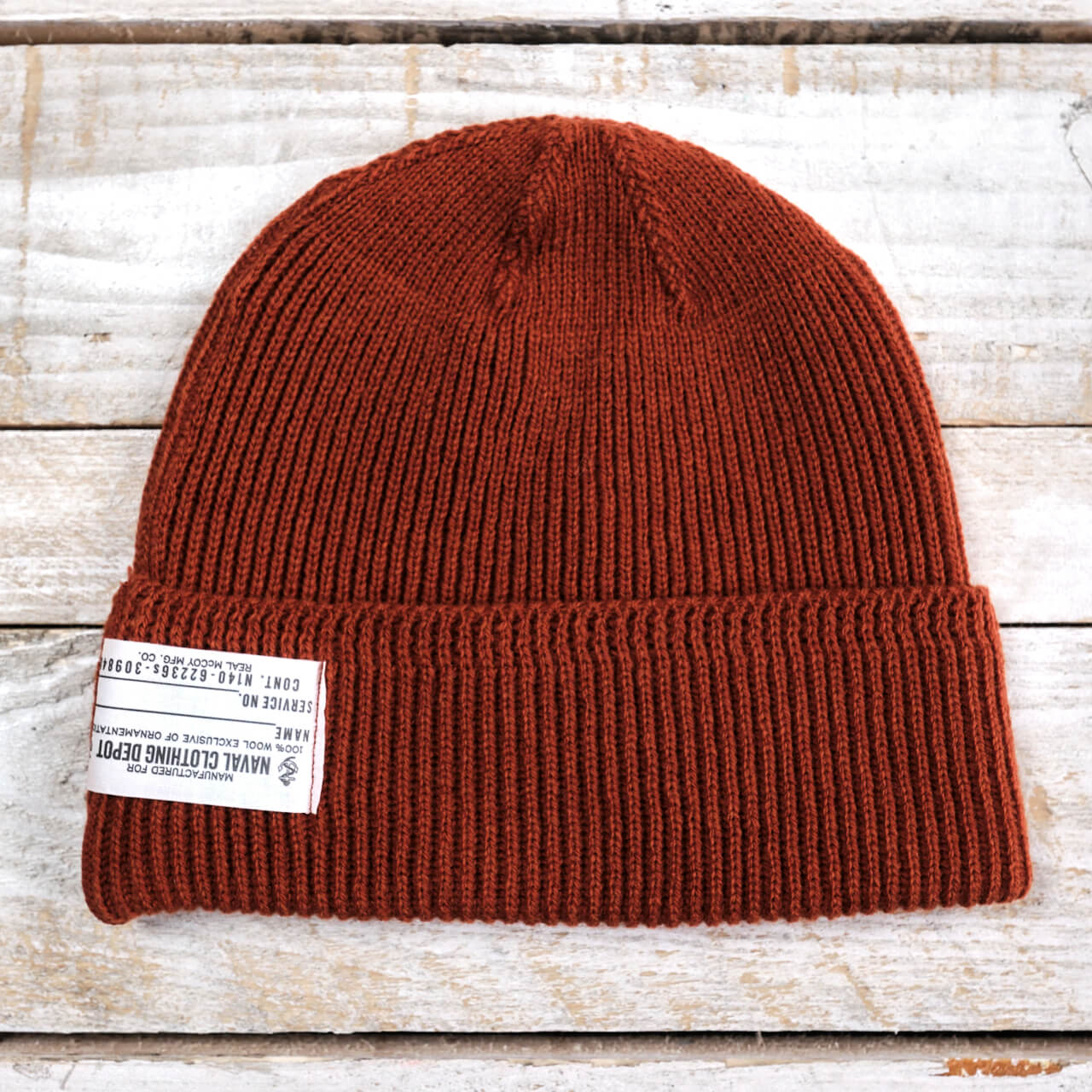 ザリアルマッコイズ CIVILIAN WOOL WATCH CAP ORANGE