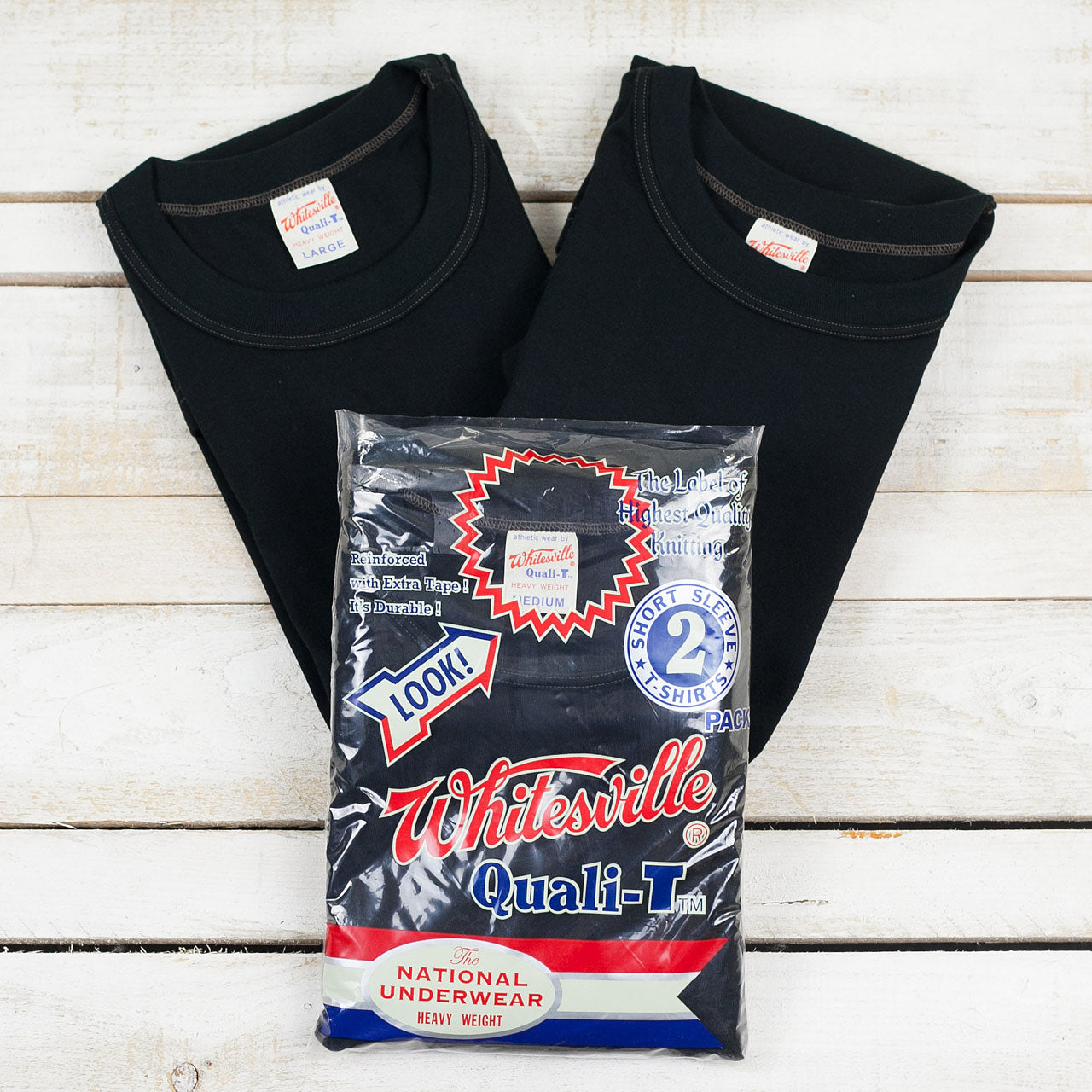 WV73544 Whitesville 2Pack T-Shirt Schwarz