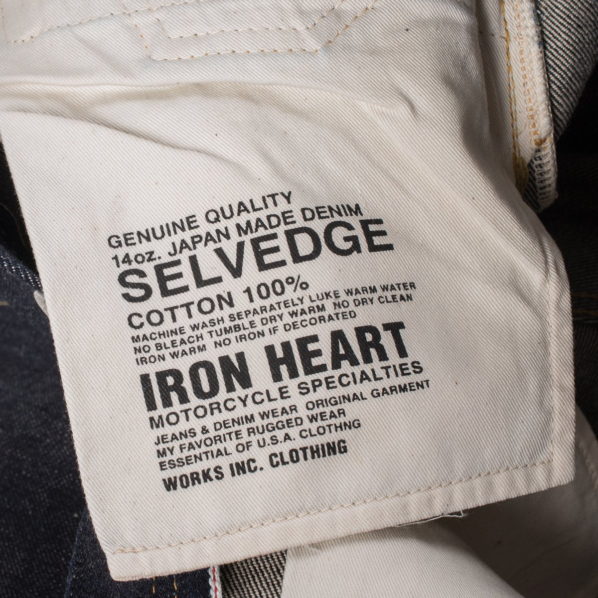 IH-634S-142 14oz Straight Cut