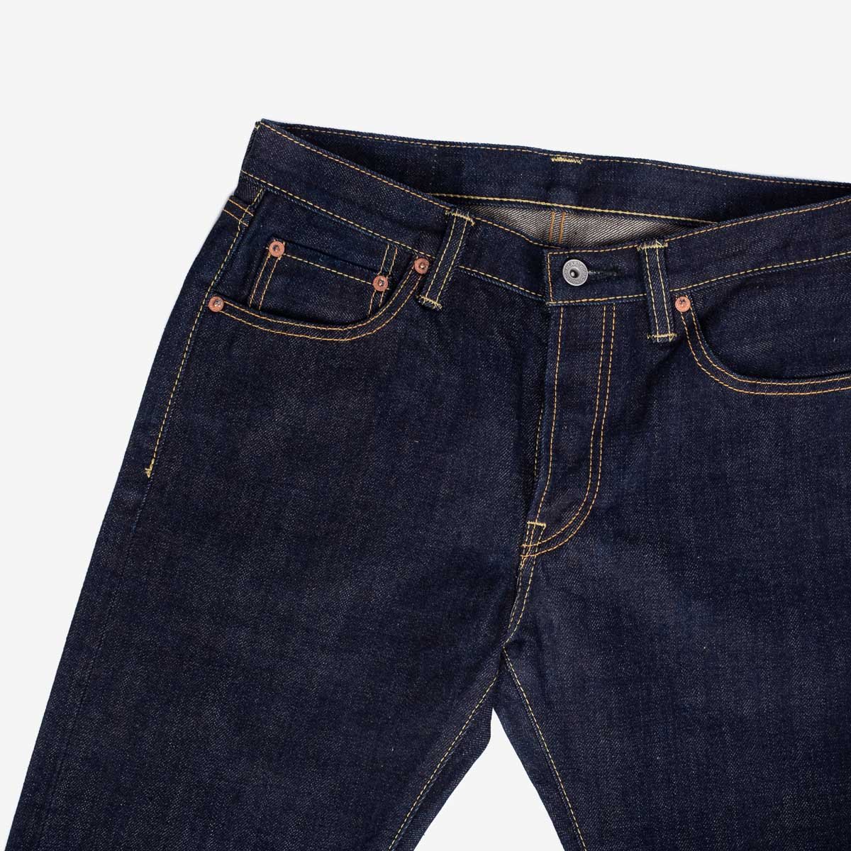 IH-777N 17oz Slim Tapered Natural Indigo