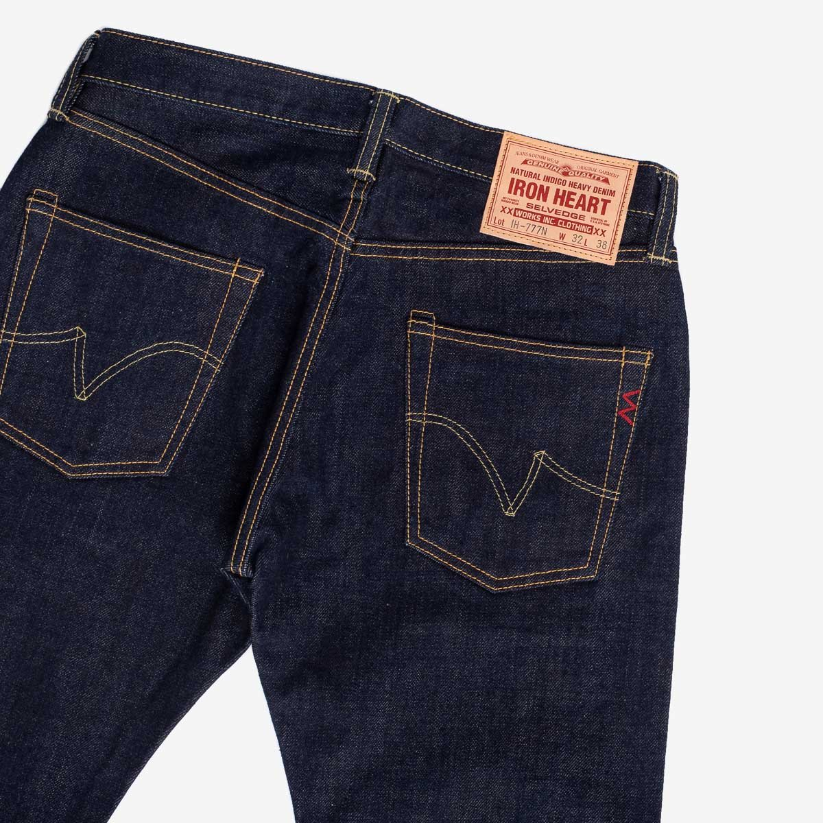 IH-777N 17oz Slim Tapered Natural Indigo