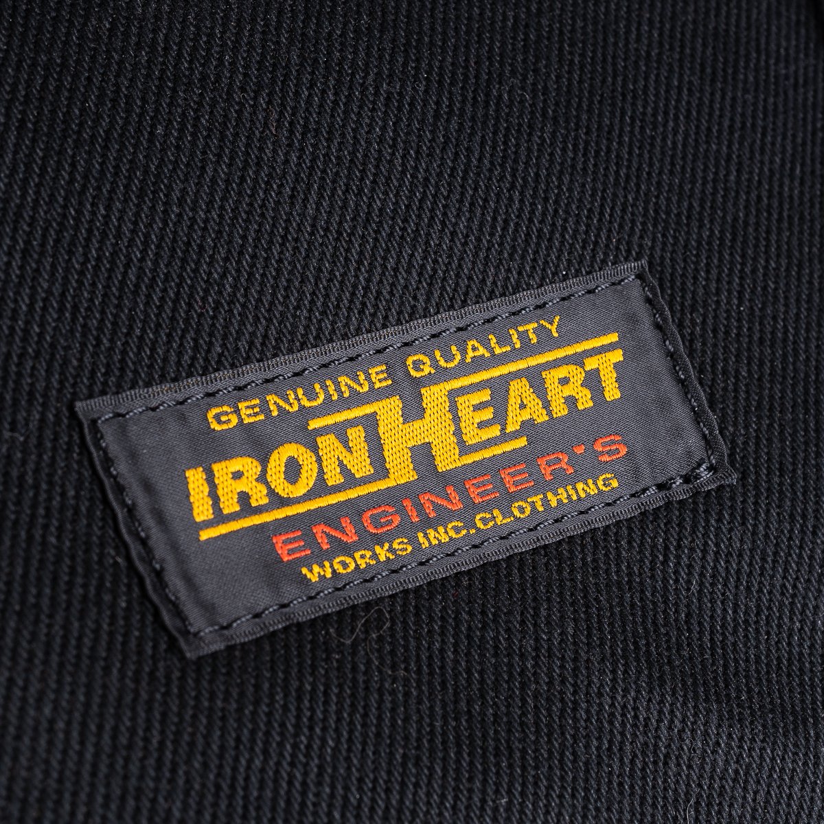 IHE-24 21oz Denim Buttero Leather Holdall Superblack