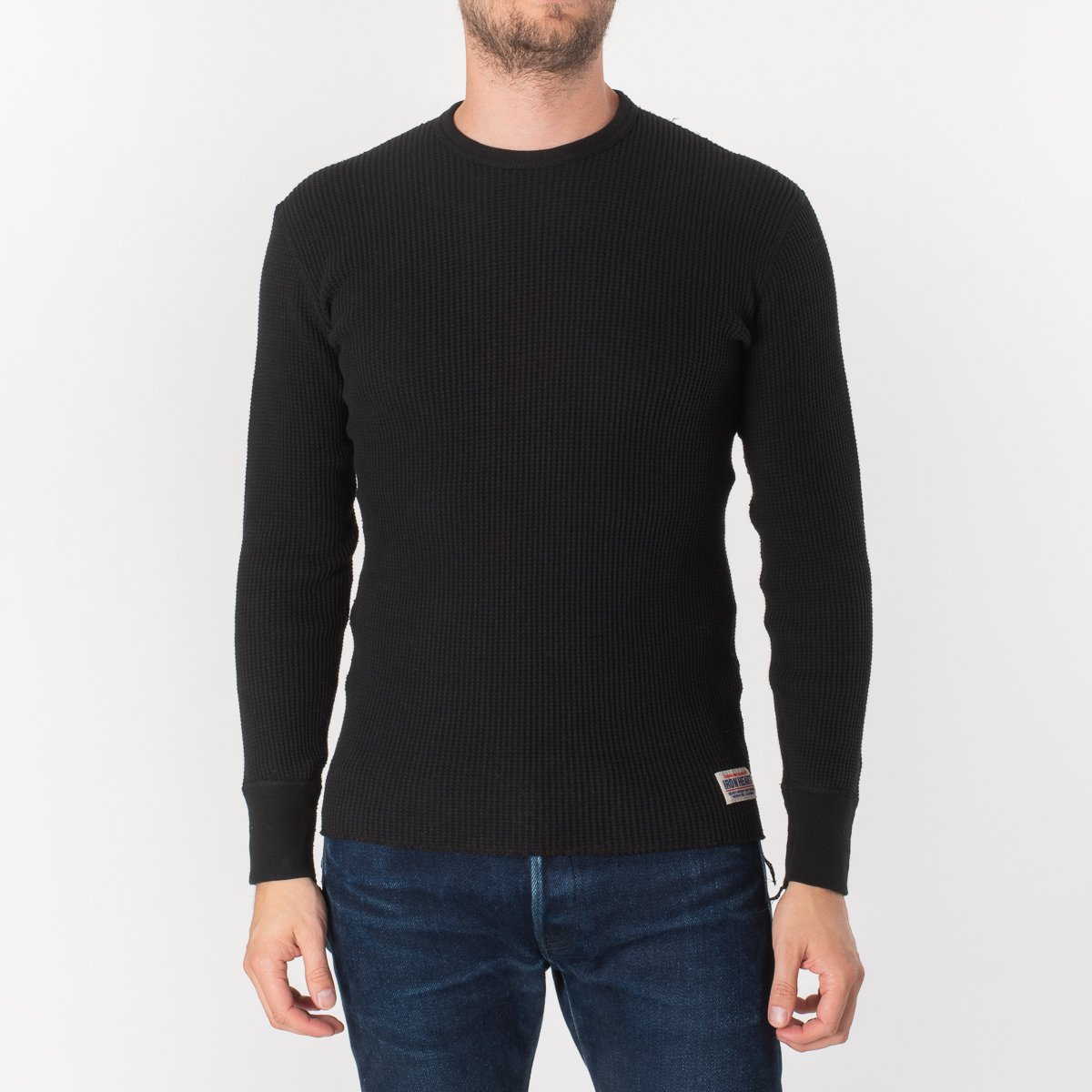 IHTL-1301 Waffle Long Sleeved Thermal Top Schwarz