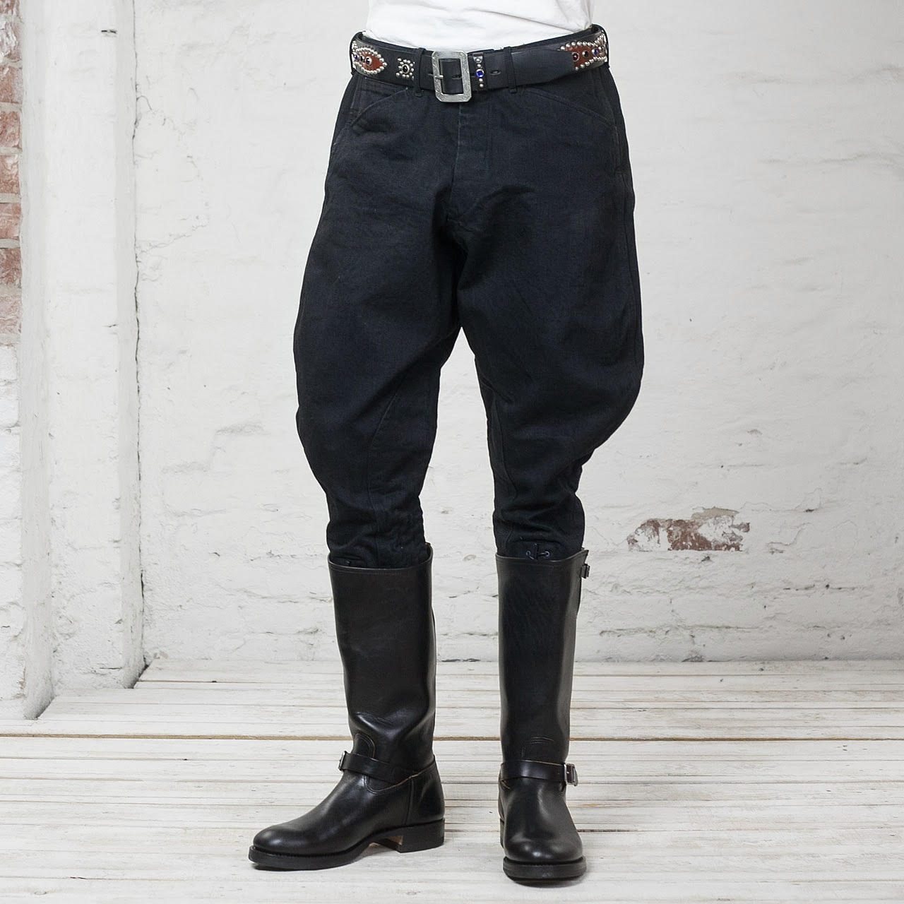 BLACK SIGN 15oz Black Denim Breeches
