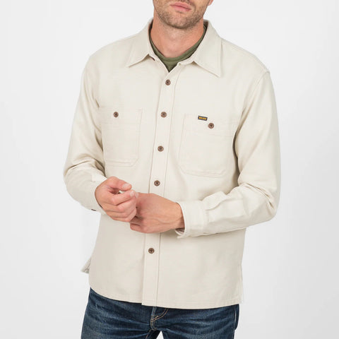 IHSH-423-IVO 13 oz. Oxford Cloth Work Overshirt Ivory