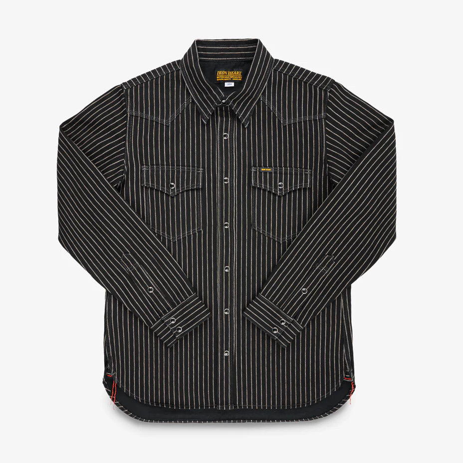 【名作】RRL STAR WABASH BLACK WESTERN SHIRT Iron Heart IHSH-62 12oz Wabash Western Shirt Black