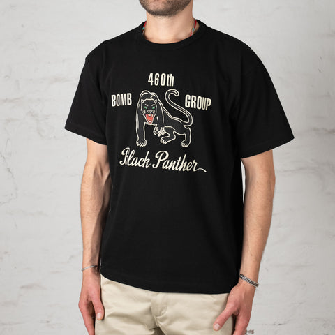 T-Shirt 460th Bomb SQ. Black Panther Schwarz