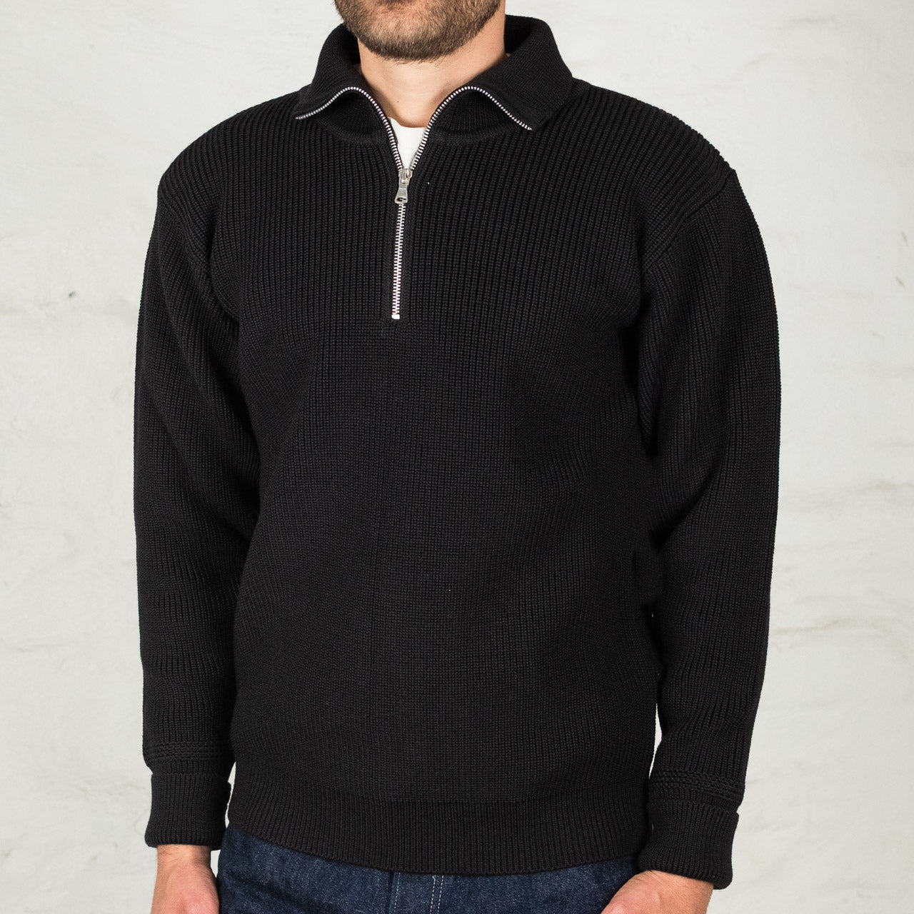 Sailor Half-Zip Black