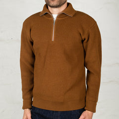 Sailor Half-Zip Brown