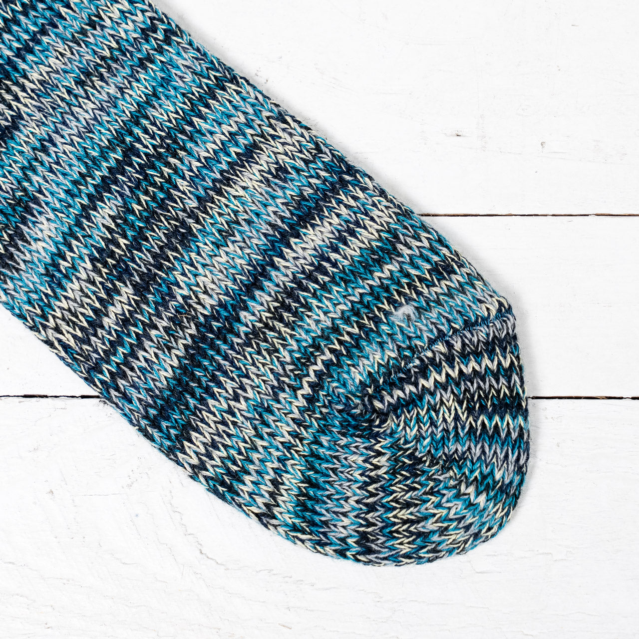5 Color Mix Crew Socks Indigo