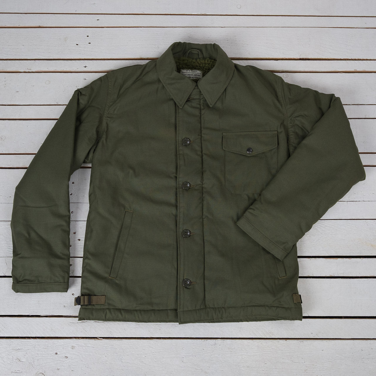 A-2 Deck Jacket "U.S. NAVY" Olive Drab