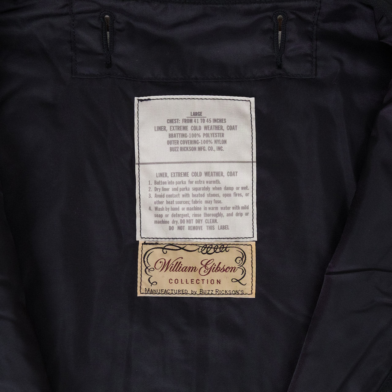 William Gibson M-65 Liner Black