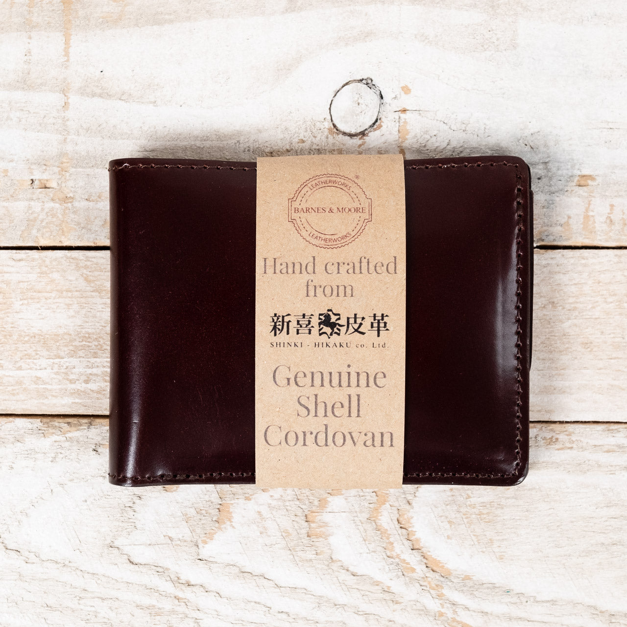 Longshore Coin Geldbeutel Shinki Shell Cordovan Bordeaux