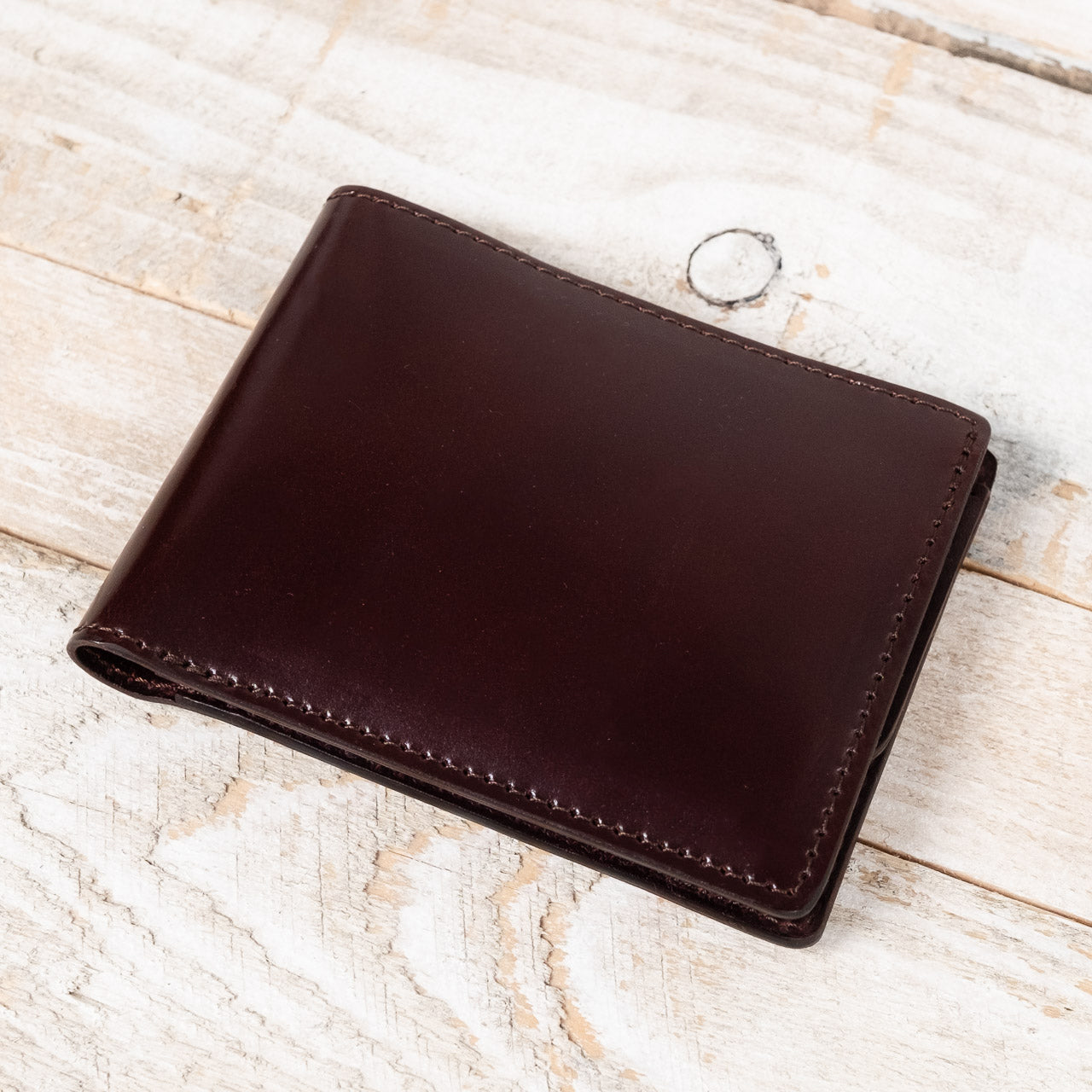 Longshore Coin Geldbeutel Shinki Shell Cordovan Bordeaux