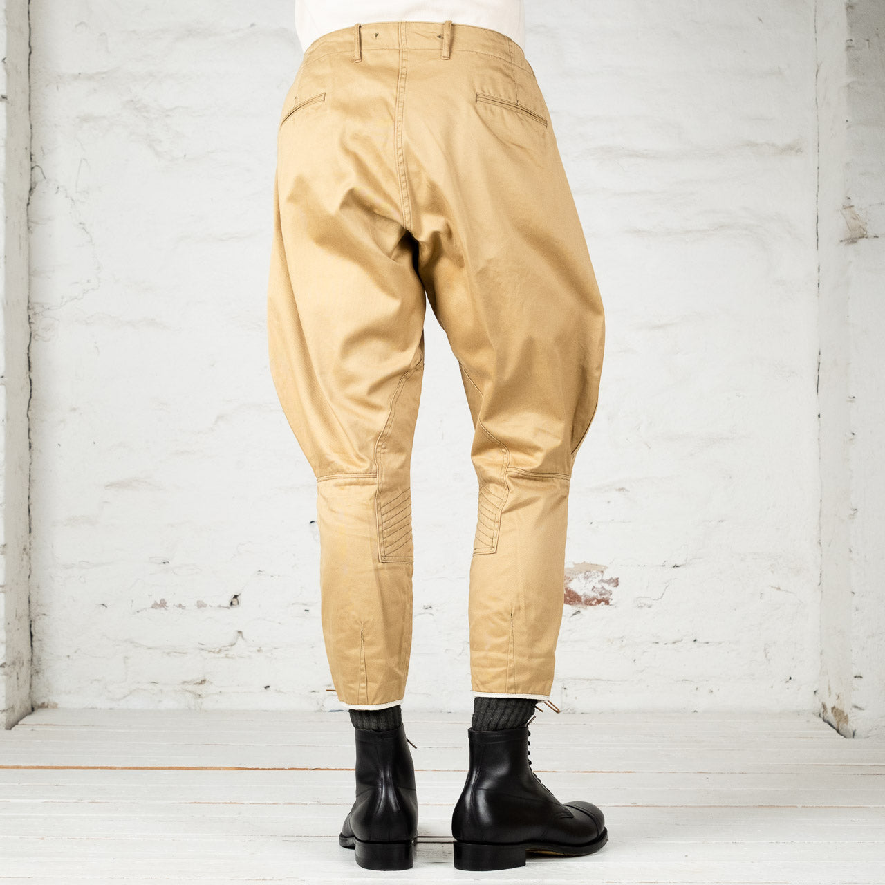 Khaki Chino Breeches Beige