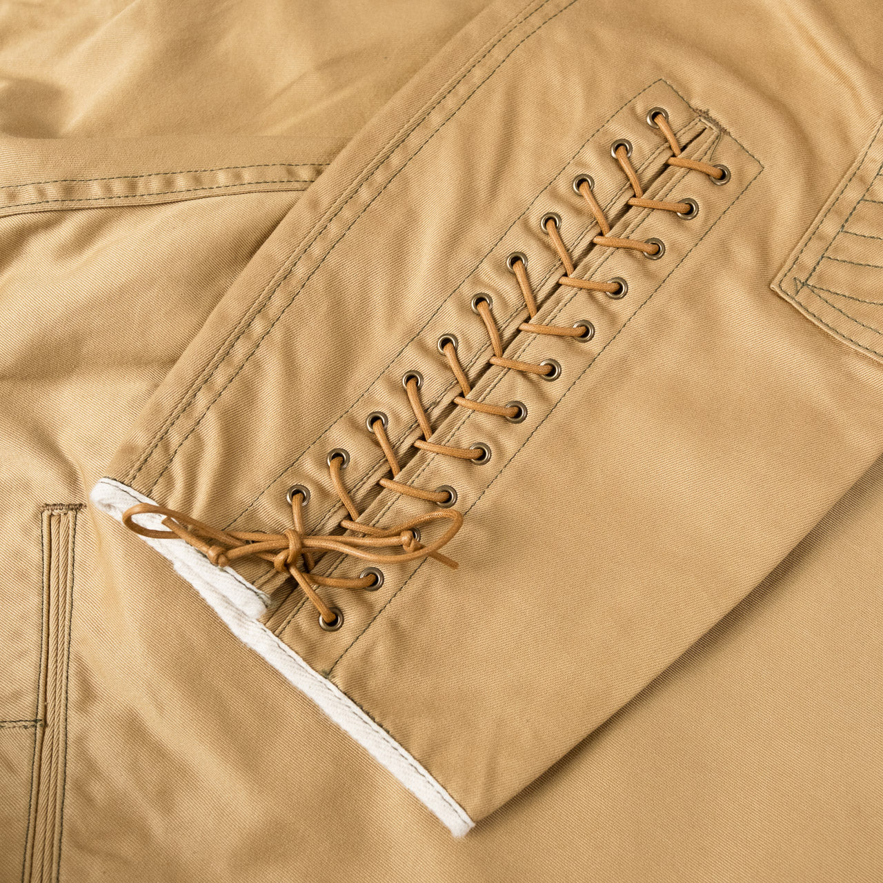 Khaki Chino Breeches Beige
