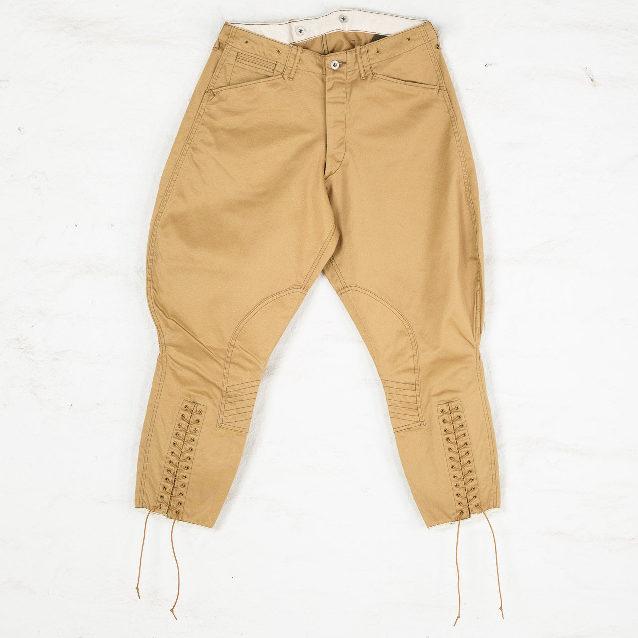Khaki Chino Breeches Beige
