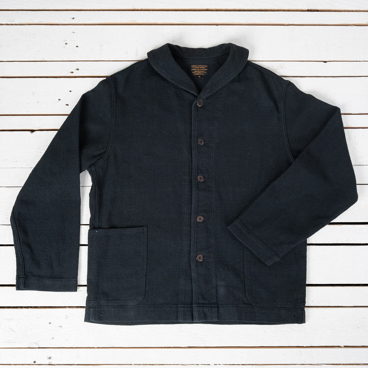 Rasp Dobby Utility Jacket Sumi Black