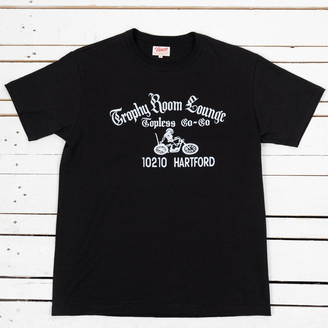 Athletic T-Shirt "Trophy Room Lounge" Black