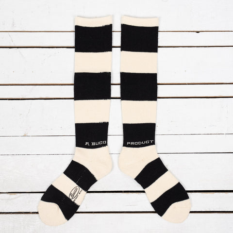 Buco Striped Action Socks White/Black