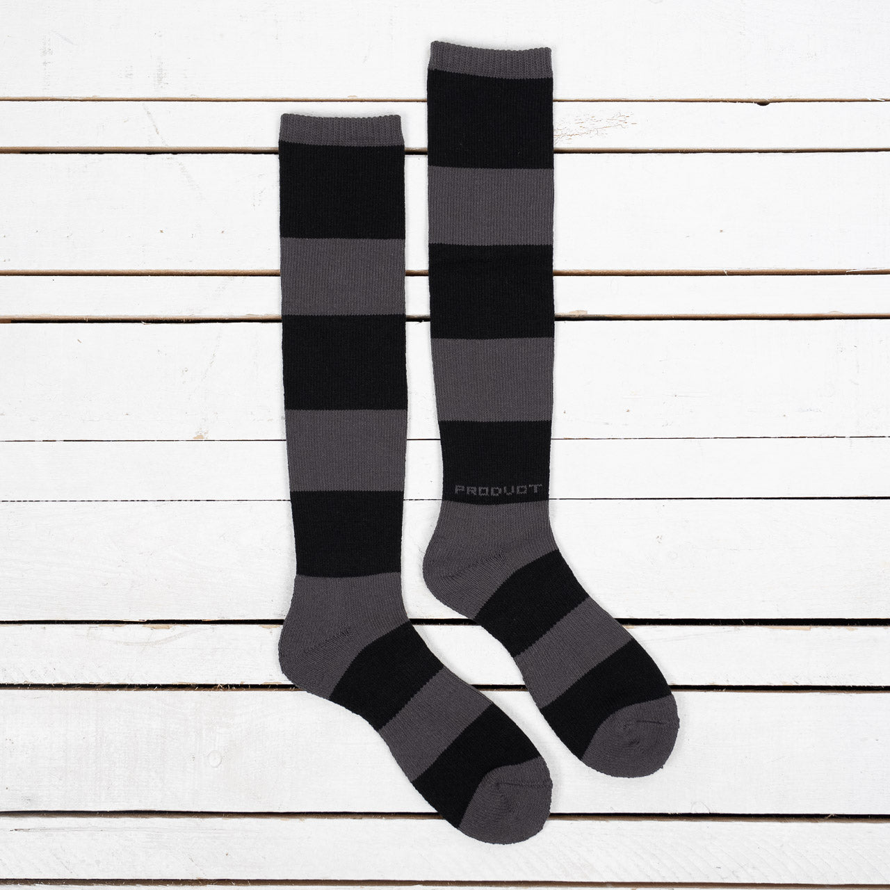Buco Striped Action Socks Grey/Black