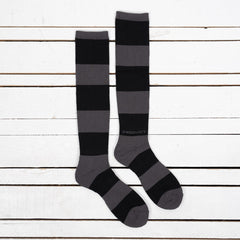Buco Striped Action Socks Grau/Schwarz
