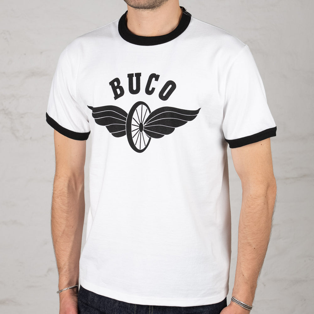Buco "Flying Wheel" T-Shirt Weiß