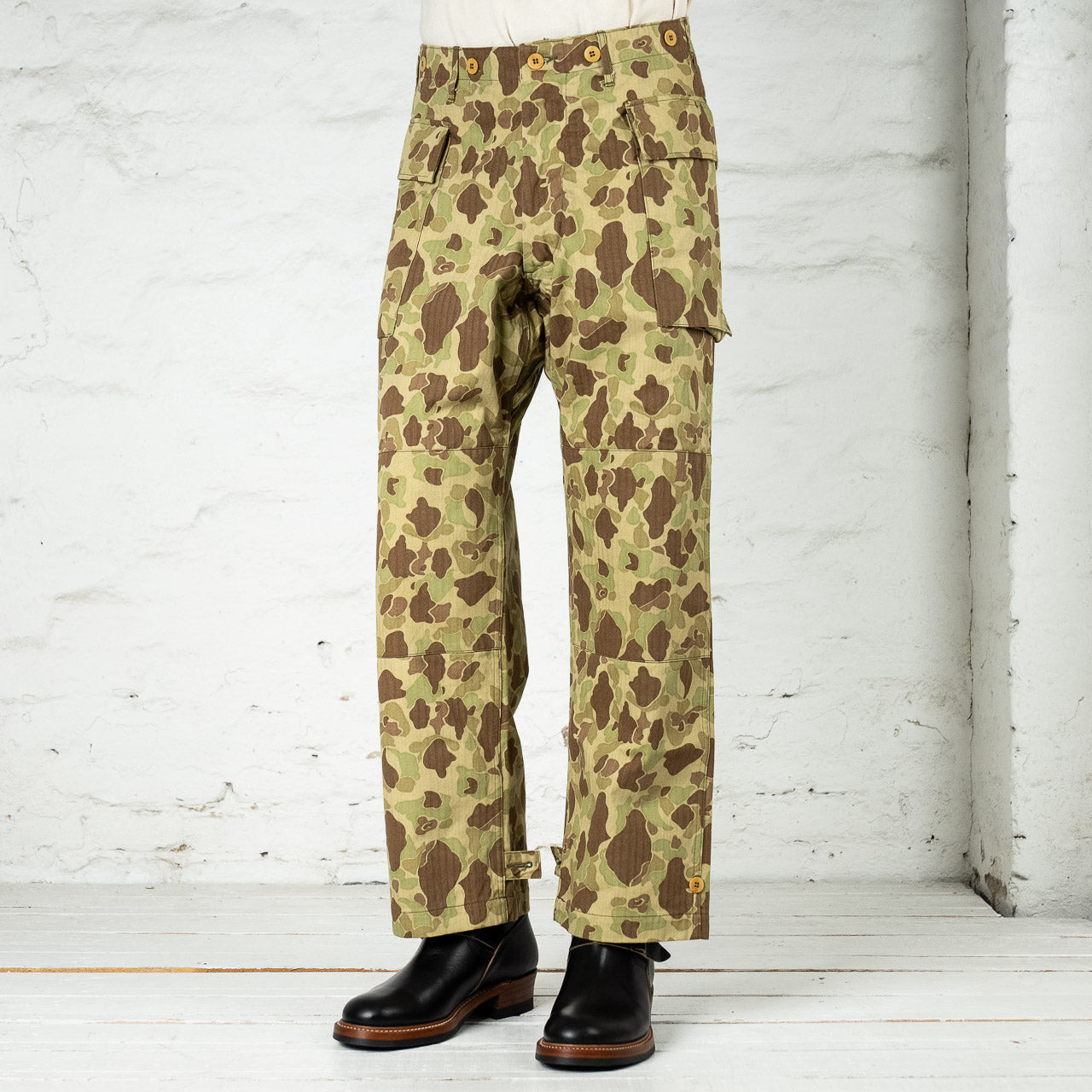 Trousers, Herringbone Twill, Camouflage