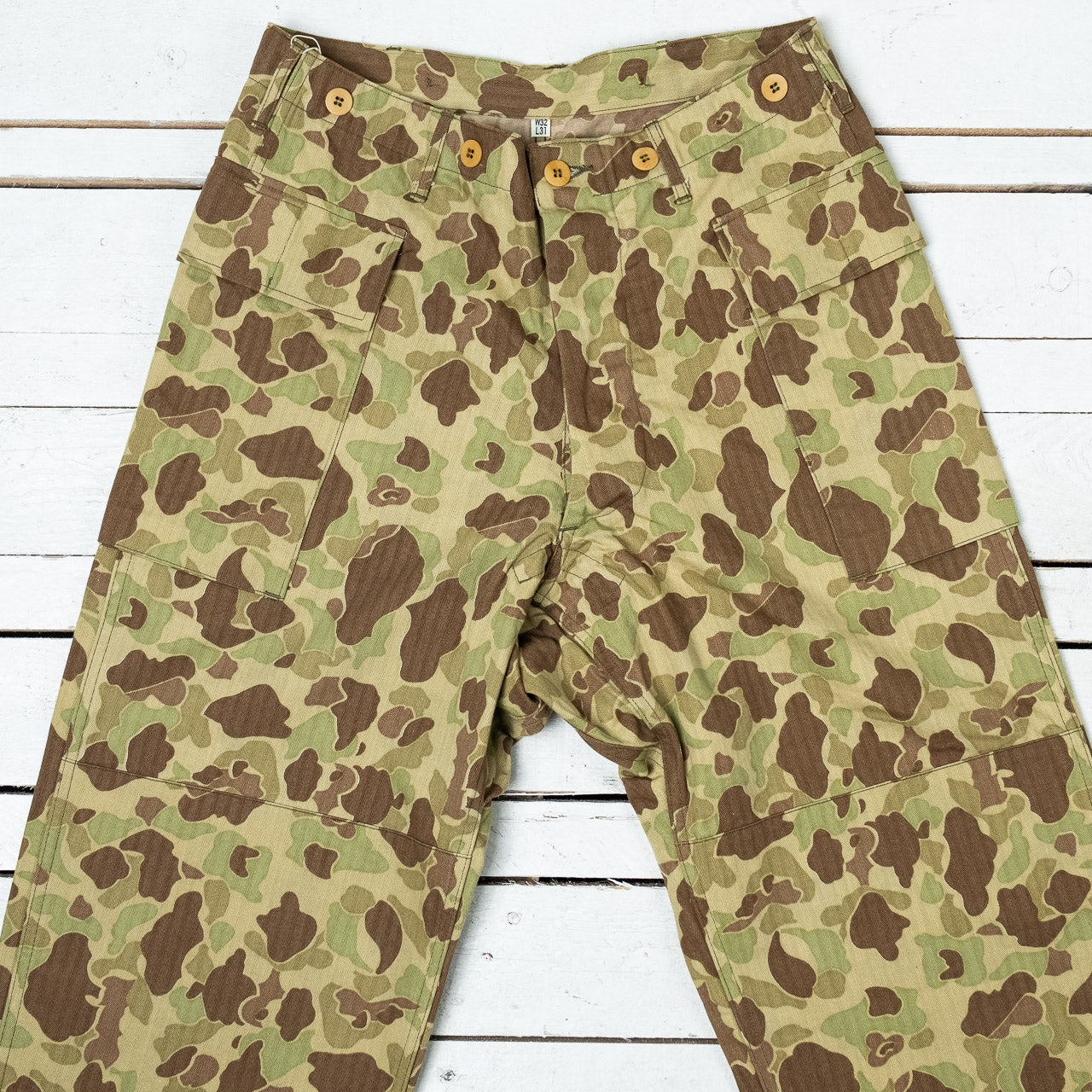 Trousers, Herringbone Twill, Camouflage