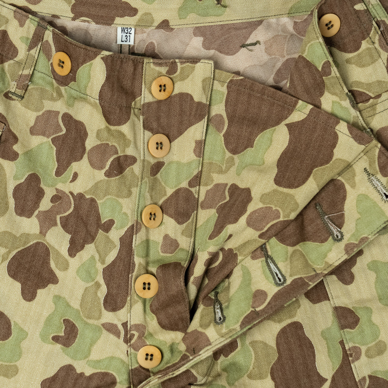 Trousers, Herringbone Twill, Camouflage