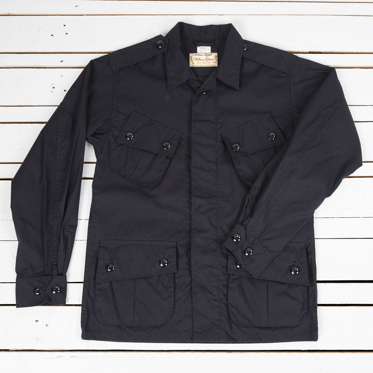 William Gibson Combat Tropical Jacket Black