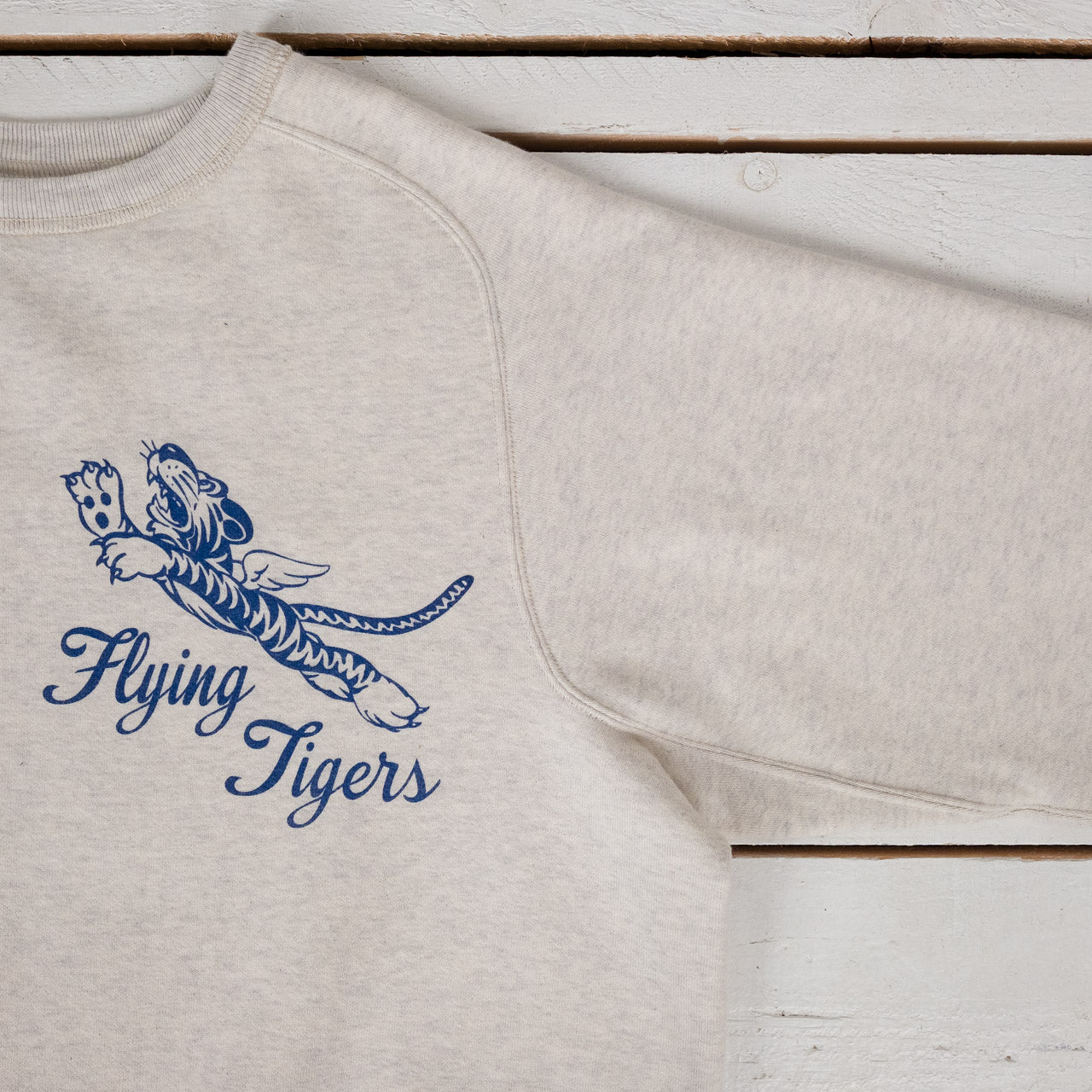 Freedom Sleeve Sweat Shirt Flying Tigers Oatmeal